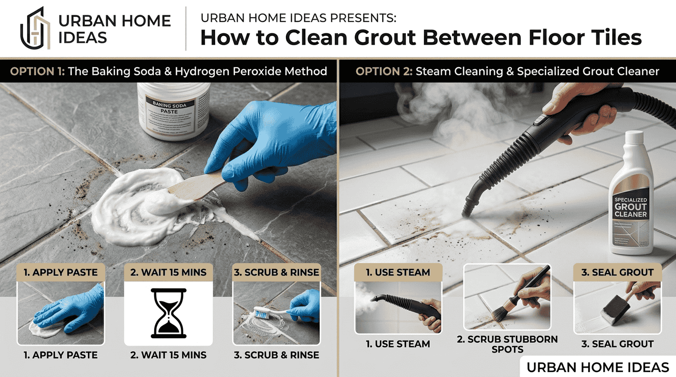 How to Clean Grout Between Floor Tiles and Restore Its Unique Look