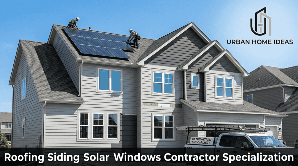 Roofing Siding Solar Windows Contractor Specialization