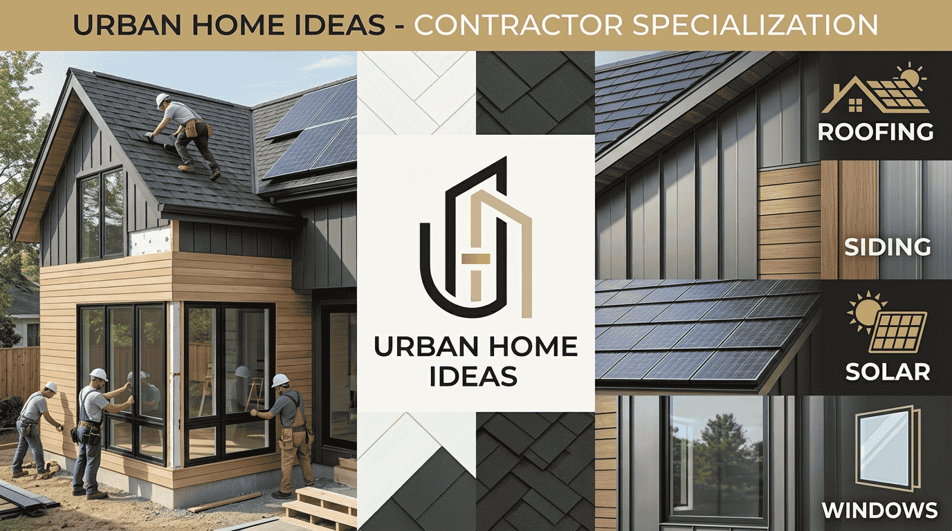 Roofing Siding Solar Windows Contractor Specialization