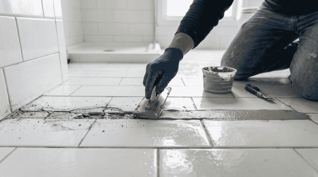 how to Clean Grout Between Floor Tiles When Cleaning Is Not Enough Repairing Damaged Grout