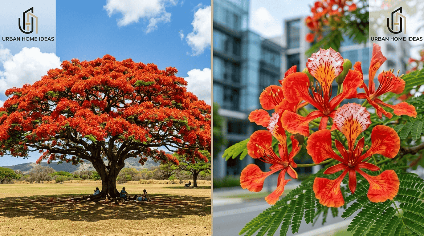 Delonix Regia Flamboyant Tree