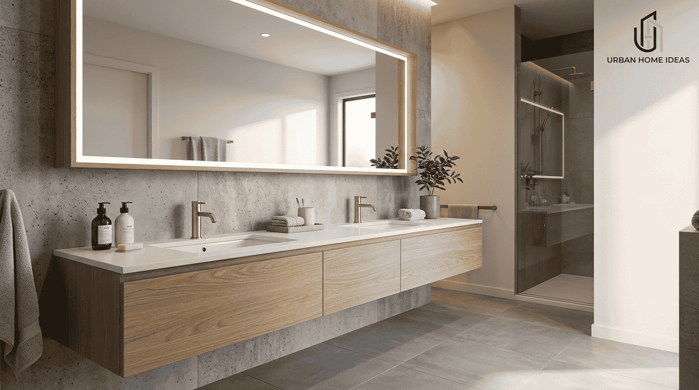 Double Bathroom Vanity With Sink