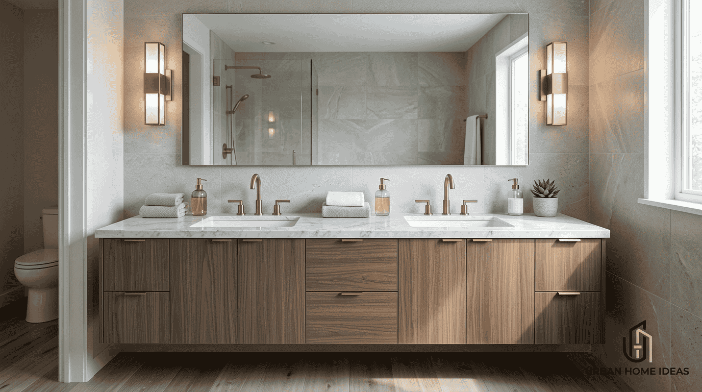 Double Bathroom Vanity With Sink