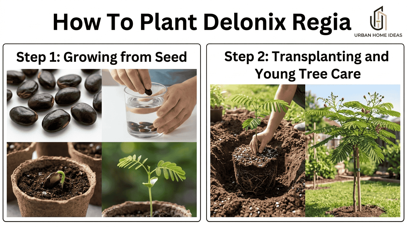 Delonix Regia Flamboyant Tree