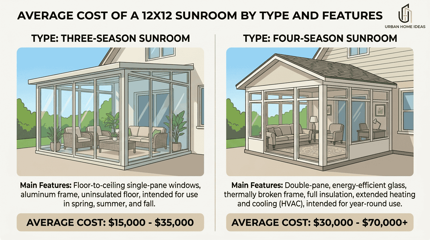 How Much Does A 12x12 Sunroom Cost
