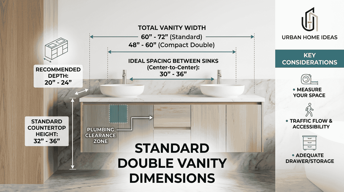 Double Bathroom Vanity With Sink