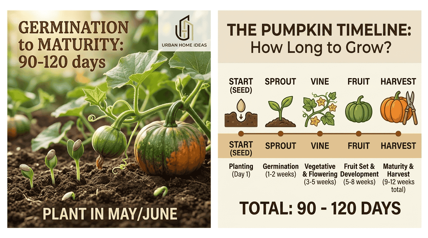 how long does it take for pumpkins to grow